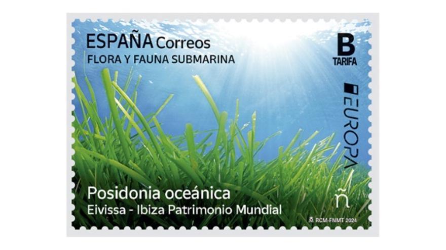 La posidonia de Ibiza en un sello de Correos que opta al &quot;diseño filatélico más bonito de Europa&#039;’’