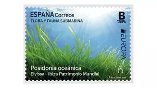 La posidonia de Ibiza en un sello de Correos que opta al "diseño filatélico más bonito de Europa'’’