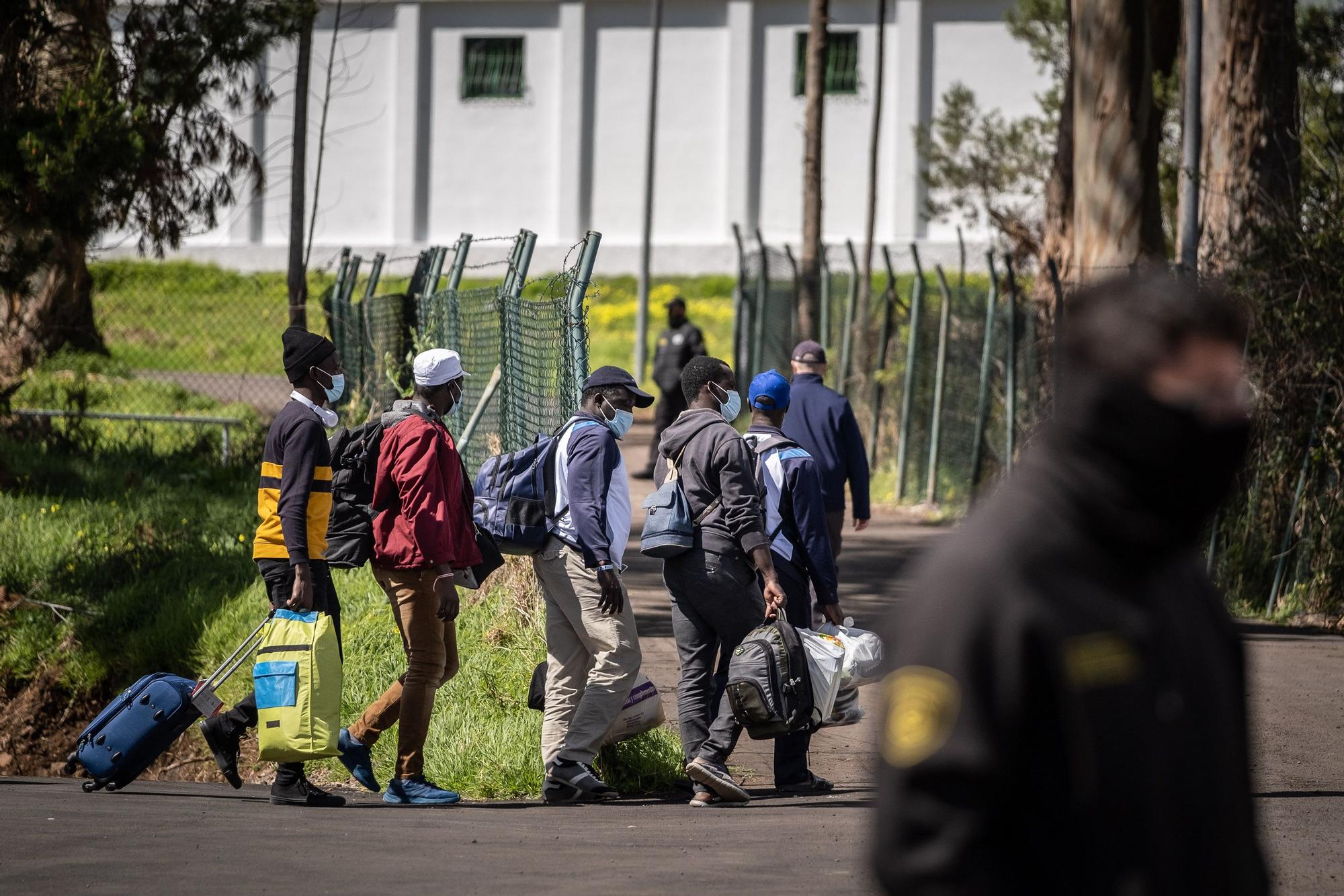 Llegada de migrantes a Las Canteras