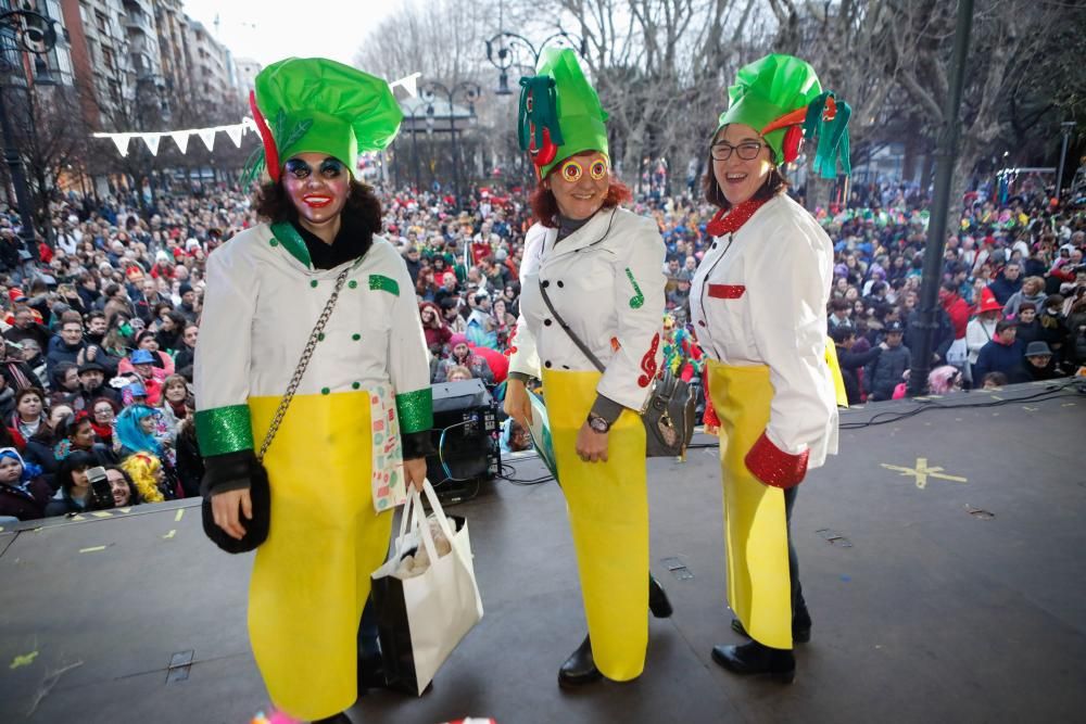 Carnaval en Gijón 2018: entrega de premios a los mejores disfraces.