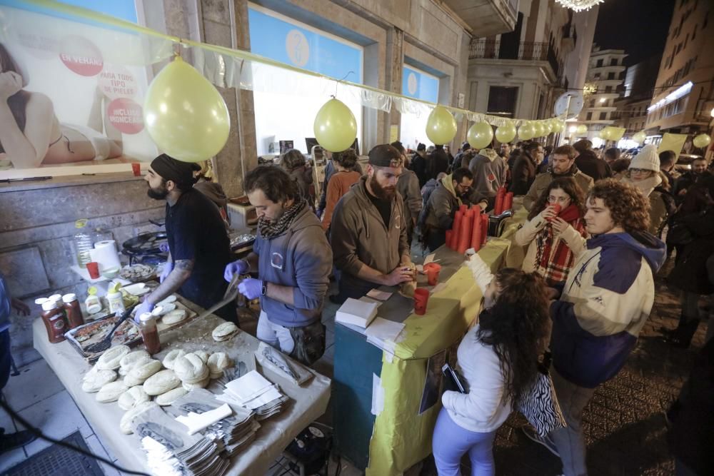 Sant Sebastià 2019: llonguetades en calles y plazas de Palma