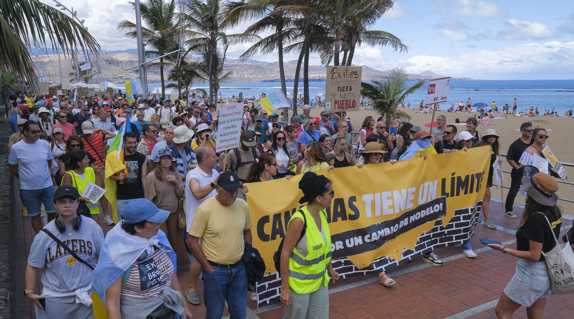 Manifestación Canarias tiene un límite 18M en Las Palmas de Gran Canaria