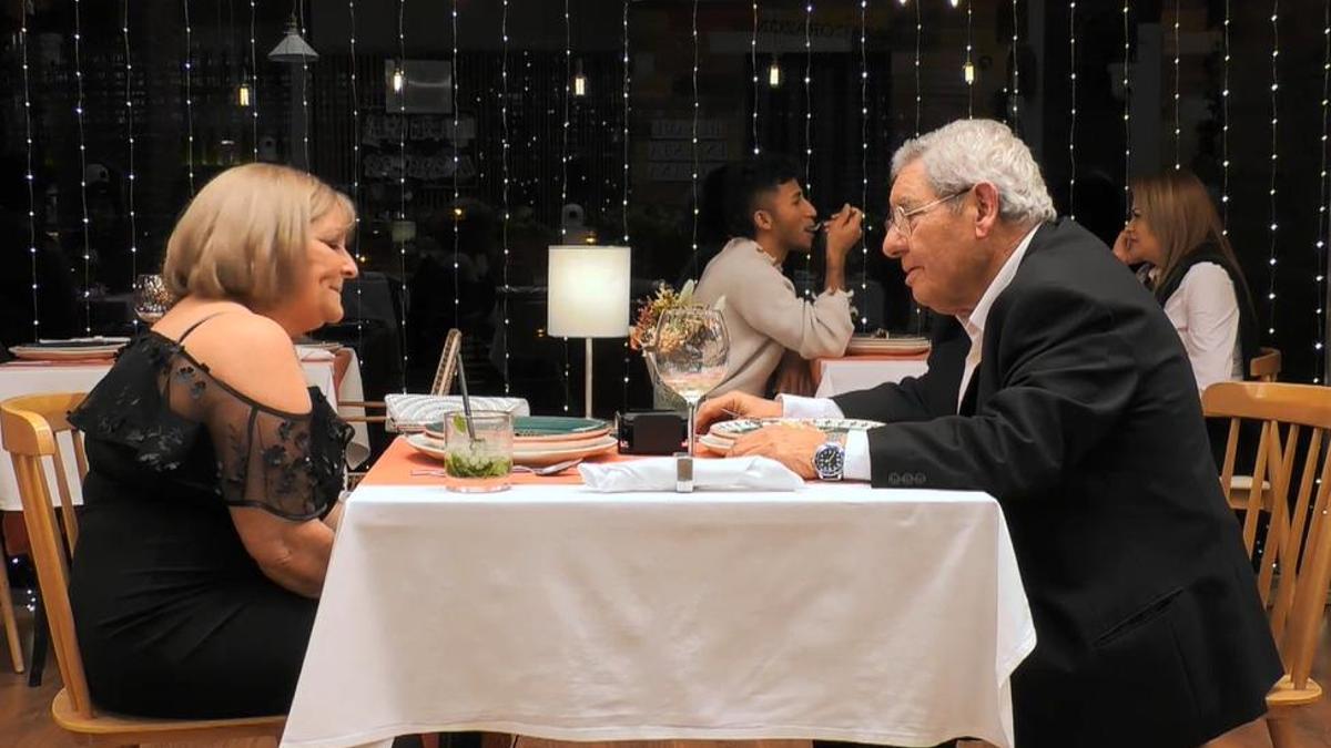 Hilda y Pepe durante su cita en First Dates