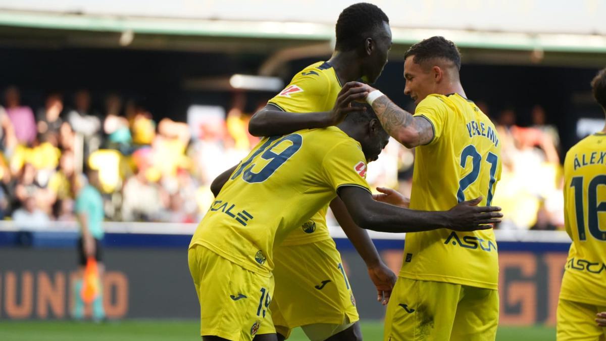 Celebración del gol del Pepe.