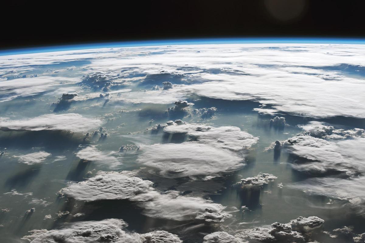 Nubes sobre la Amazonia.