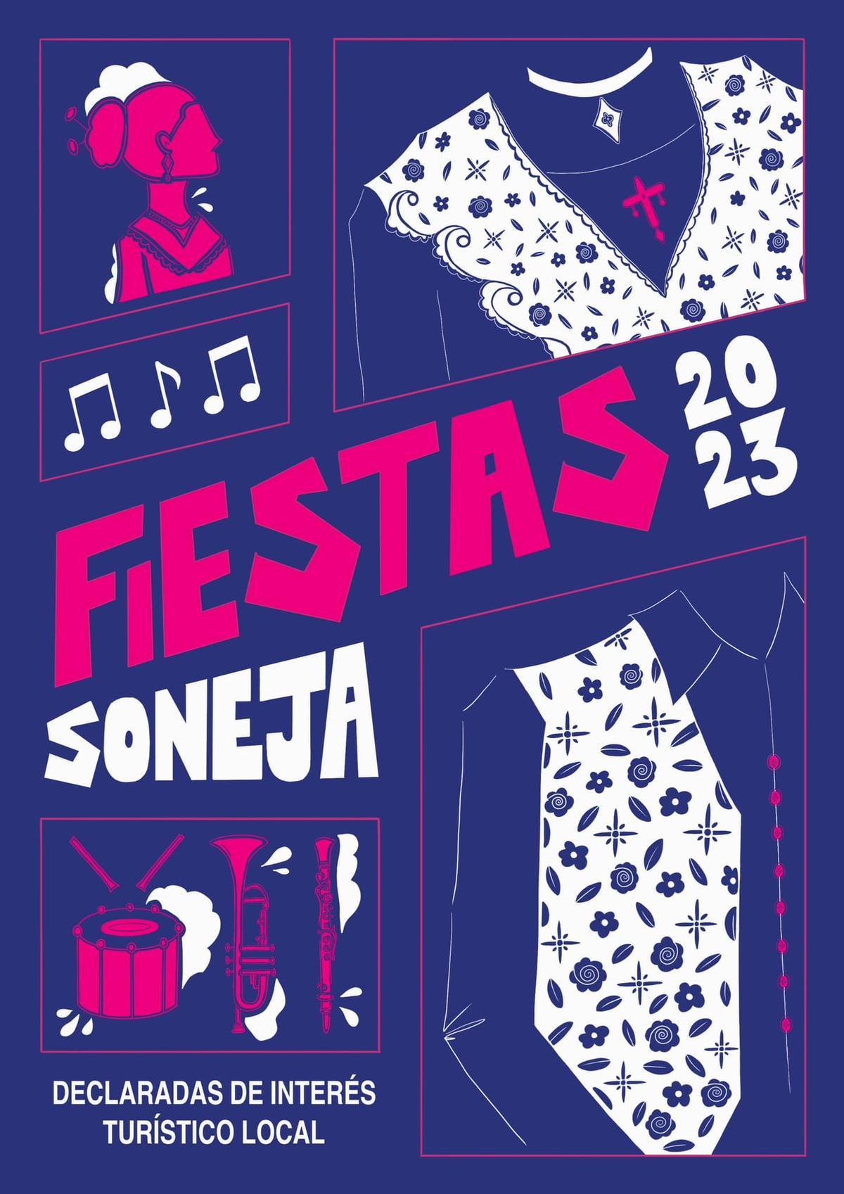 Diseño ganador para ilustrar el libro de fiestas de Soneja.