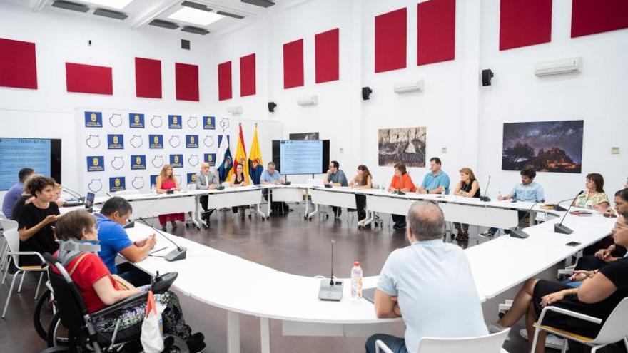 Reunión del Observatorio para la Accesibilidad Universal de Gran Canaria, ayer en el Cabildo. | | LP/DLP