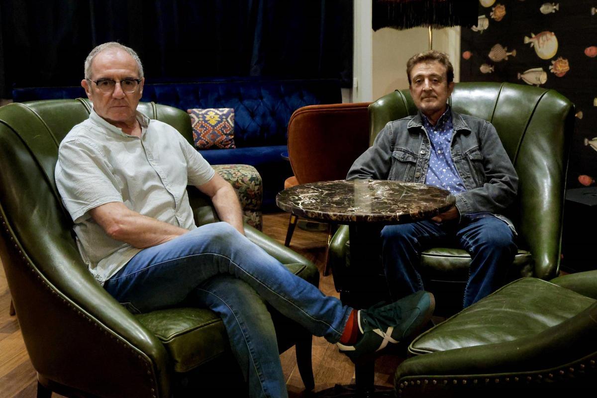 Quimi Portet y Manolo García, antes de la entrevista.