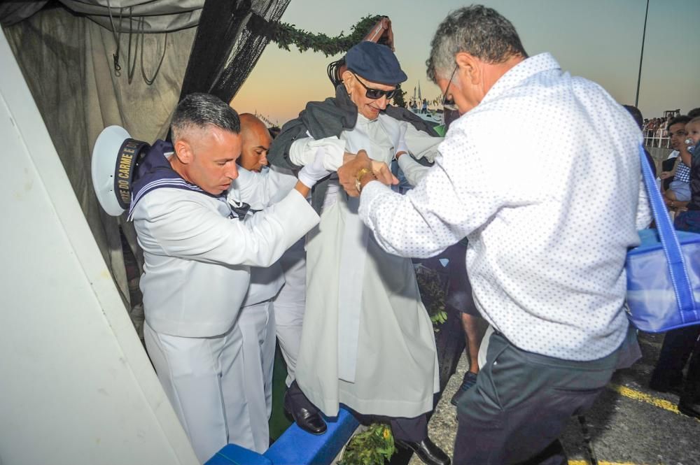 Procesión de la Virgen del Carmen 2017 en Arousa