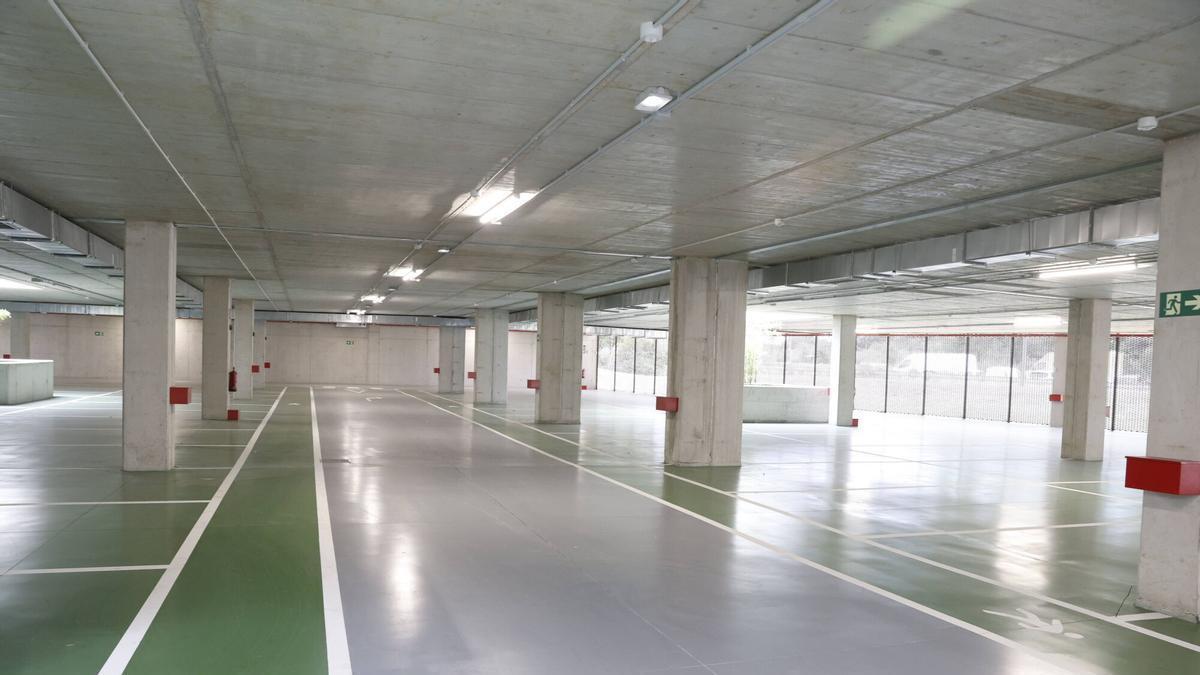Planta sin abrir del parking de la avenida de Portugal.