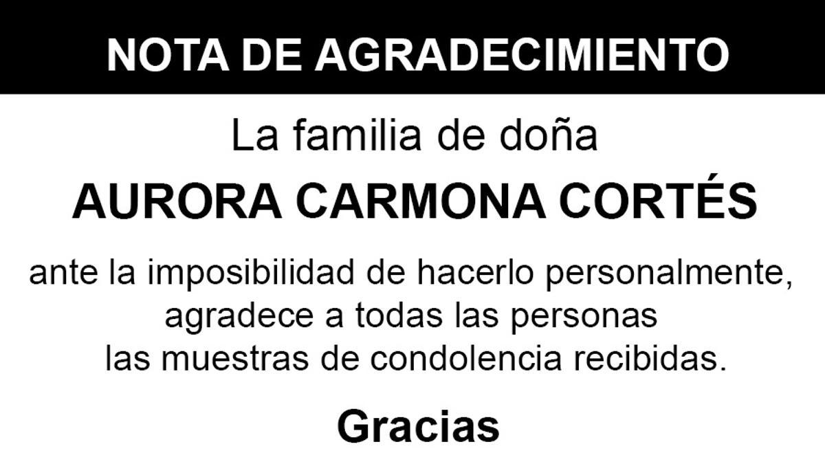 Nota Aurora Carmona Cortés