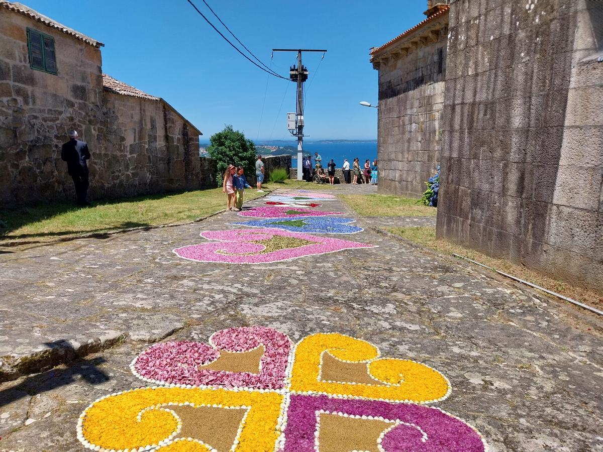 La celebración del Corpus de Cela, en Bueu La celebración del Corpus de Cela, en Bueu