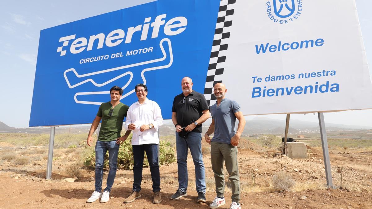 Desde la izquierda, Carlos Sainz, Pedro Martín, Enrique  Arriaga y Antonio Lobato