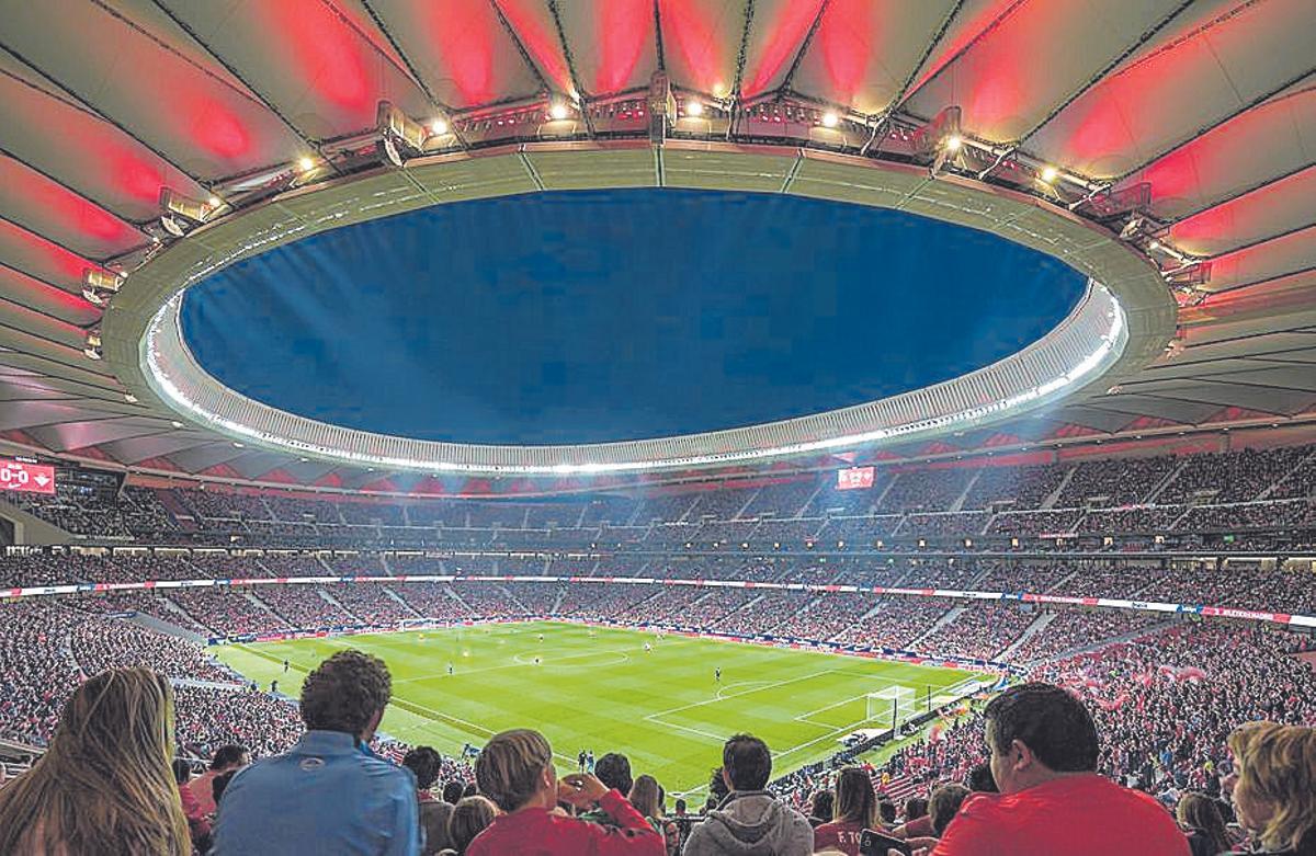 Estadio Metropolitano, del Atlético de Madrid, diseñado por Cruz y Ortiz Arquitectos.
