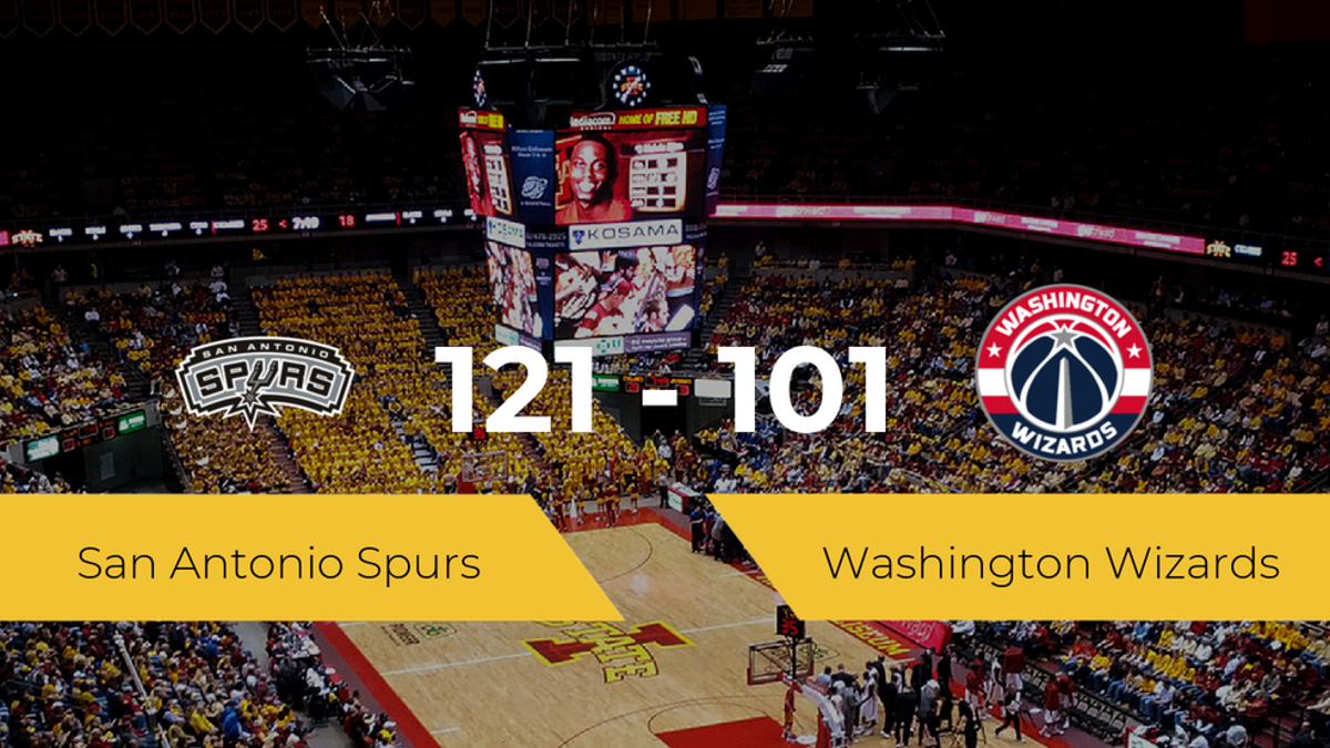 San Antonio Spurs se impone a Washington Wizards por 121-101