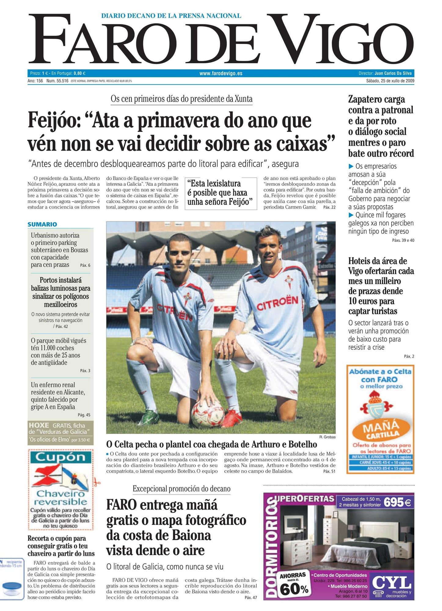 O Día de Galicia a través das portadas de FARO DE VIGO