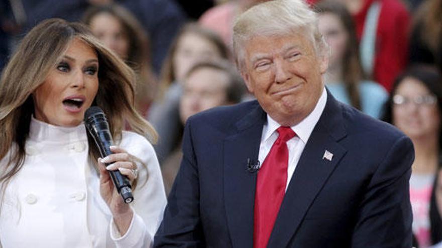 Melania Trump y su marido, en una imagen de archivo.