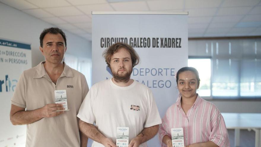 Rubén Fernández y Diva Aniket, campeones del trofeo Teresa Herrera de Ajedrez