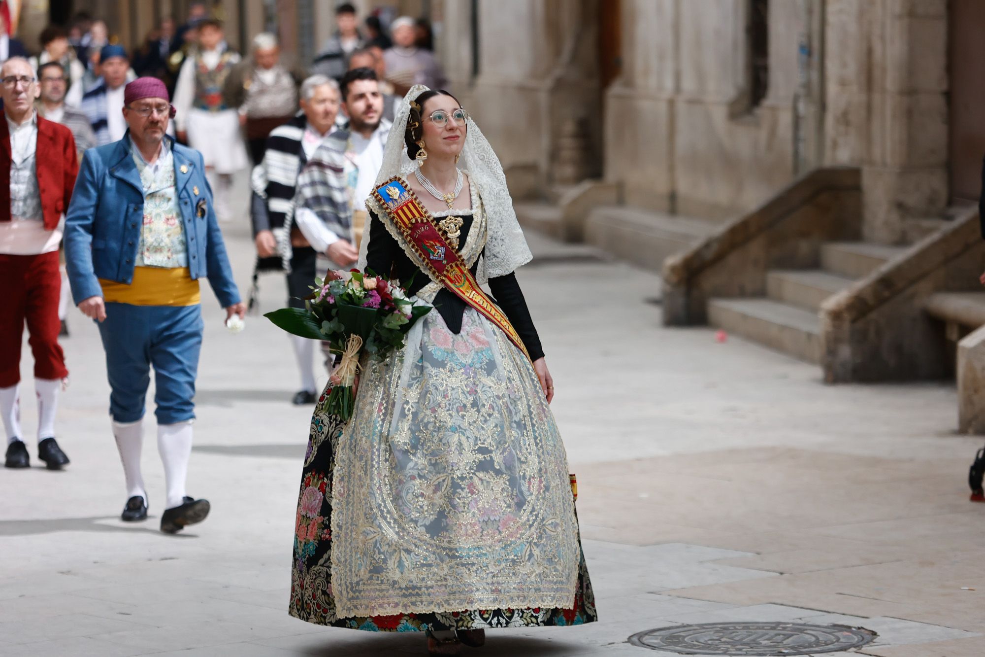 Falleras Mayores en la Ofrenda 2025. Día 17 (1/4)