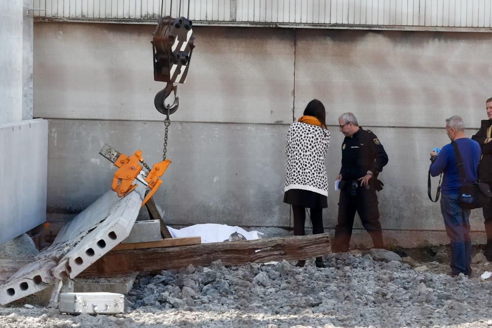 Un muerto y un herido grave en unas obras del parque empresarial de la ría de Avilés