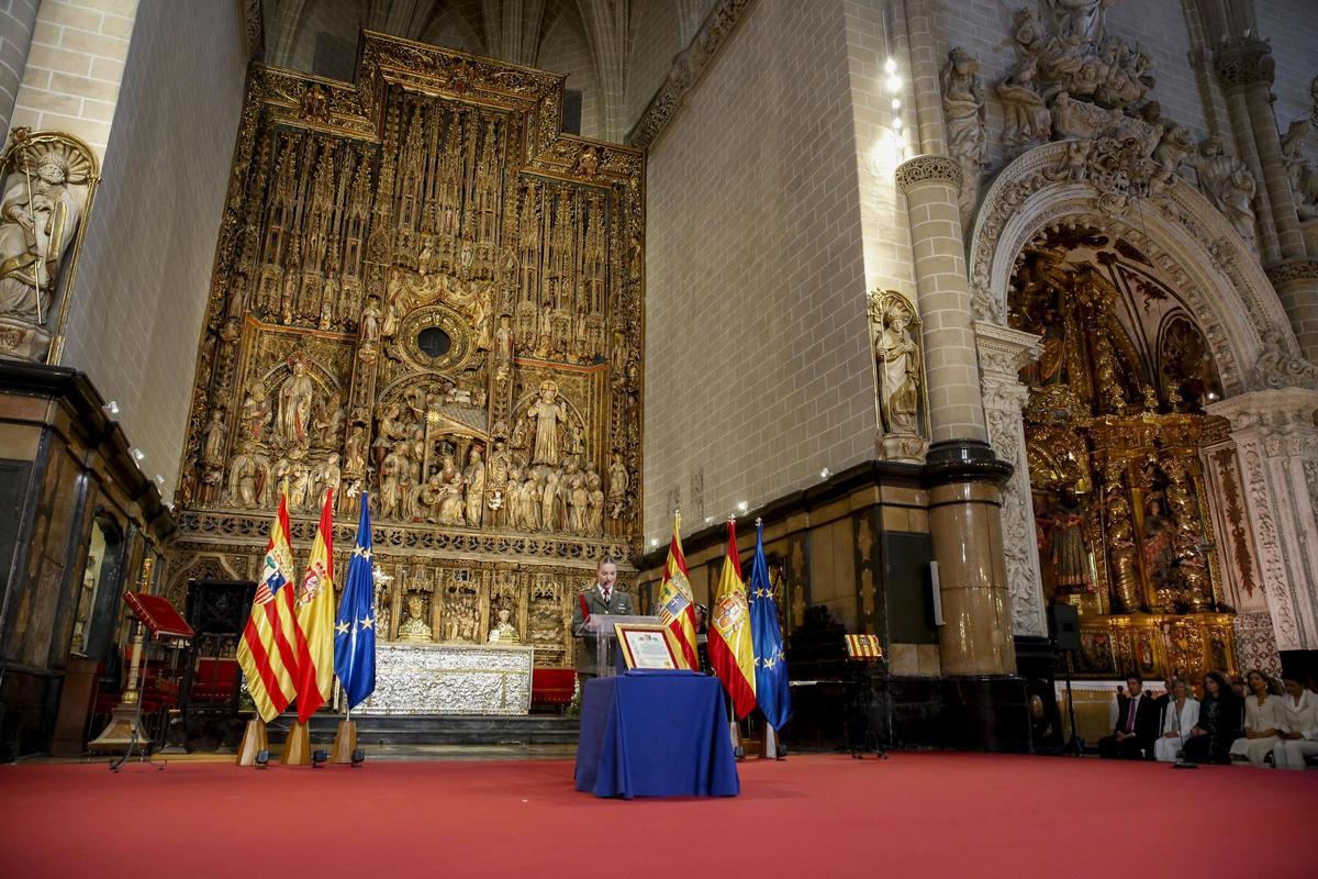 Leonor de Borbón, homenajeada en Zaragoza.