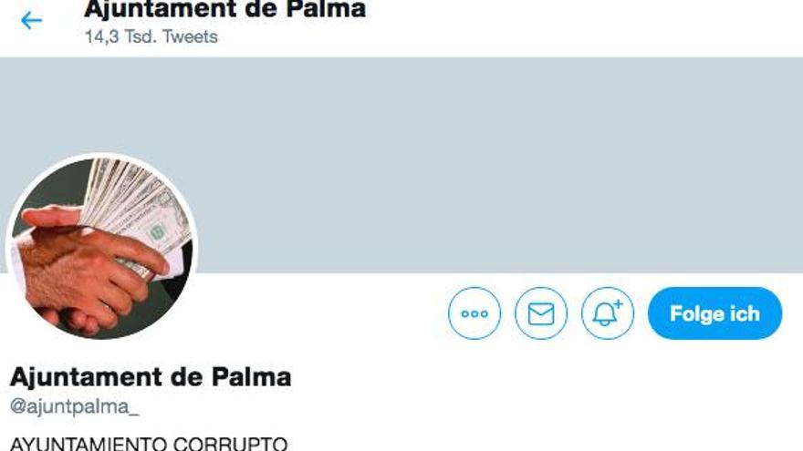 Hacker übernehmen das Twitter-Konto des Rathauses Palma