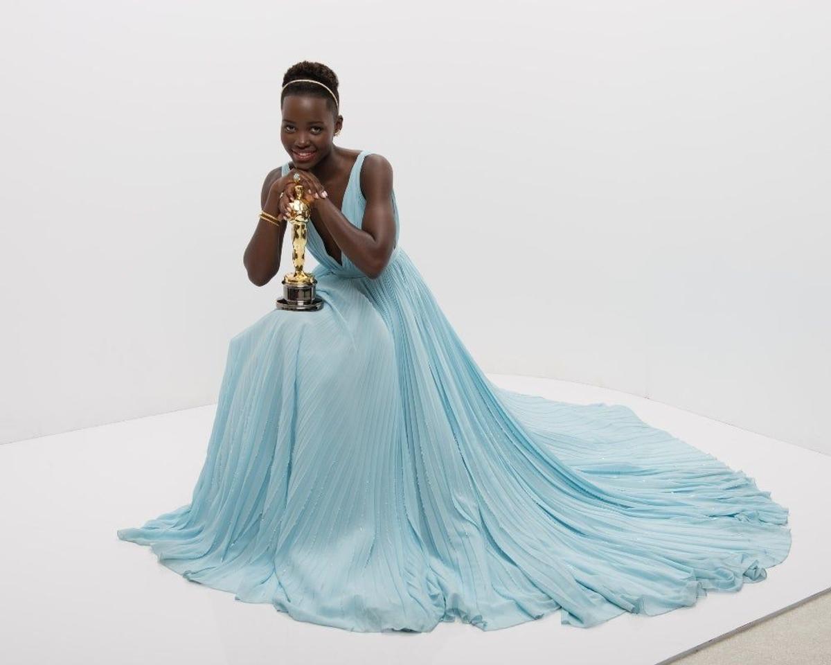 Lupita Nyong'o en los premios Oscar de 2014
