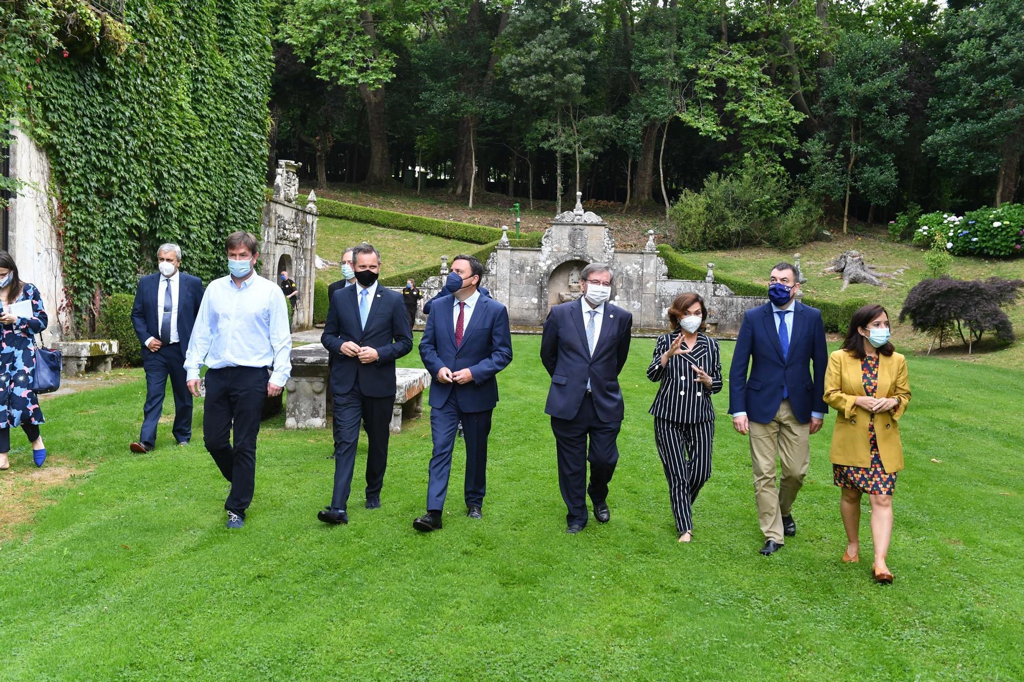 Acto oficial de la apertura de las jardines del pazo de Meirás