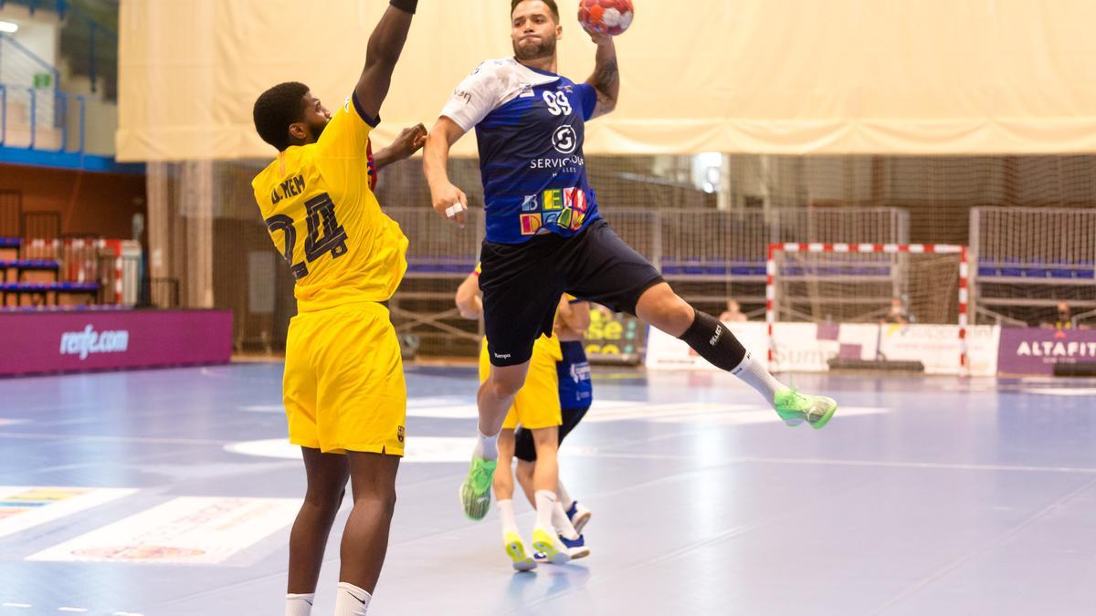 Un jugador del Benidorm, en la Supercopa.