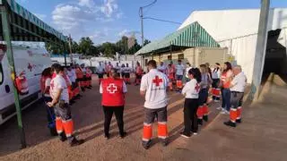 Un centenar de efectivos y cuatro ambulancias integran el dispositivo de Cruz Roja en la Feria de Córdoba