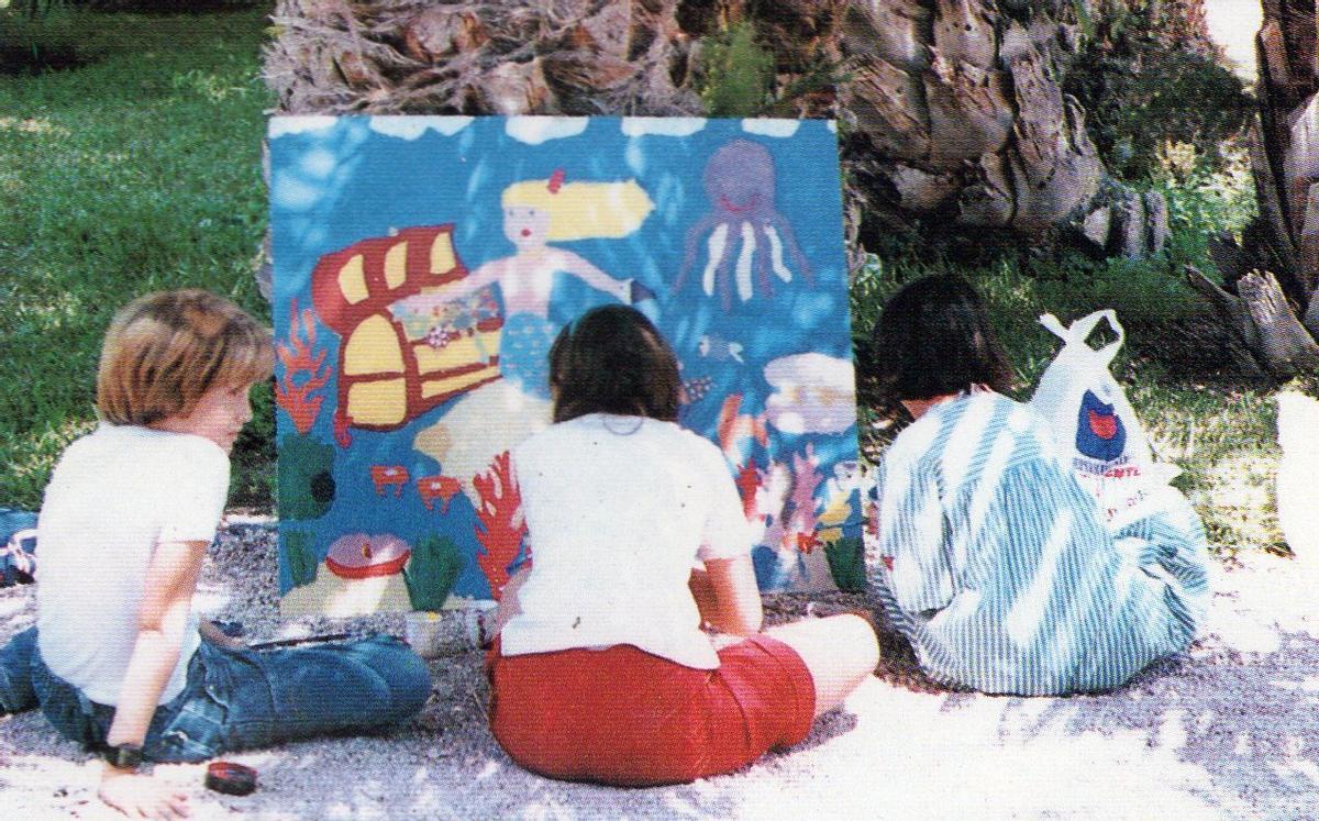 Imágenes facilitadas por Juan Llorens de cómo se desarrollaban las clases.