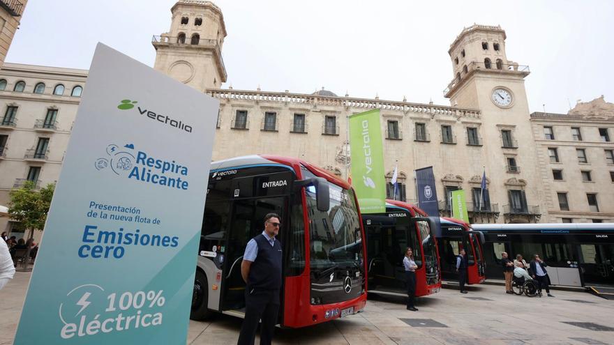 Alicante suma nuevos autobuses eléctricos y confía en tener una flota sostenible en diez años