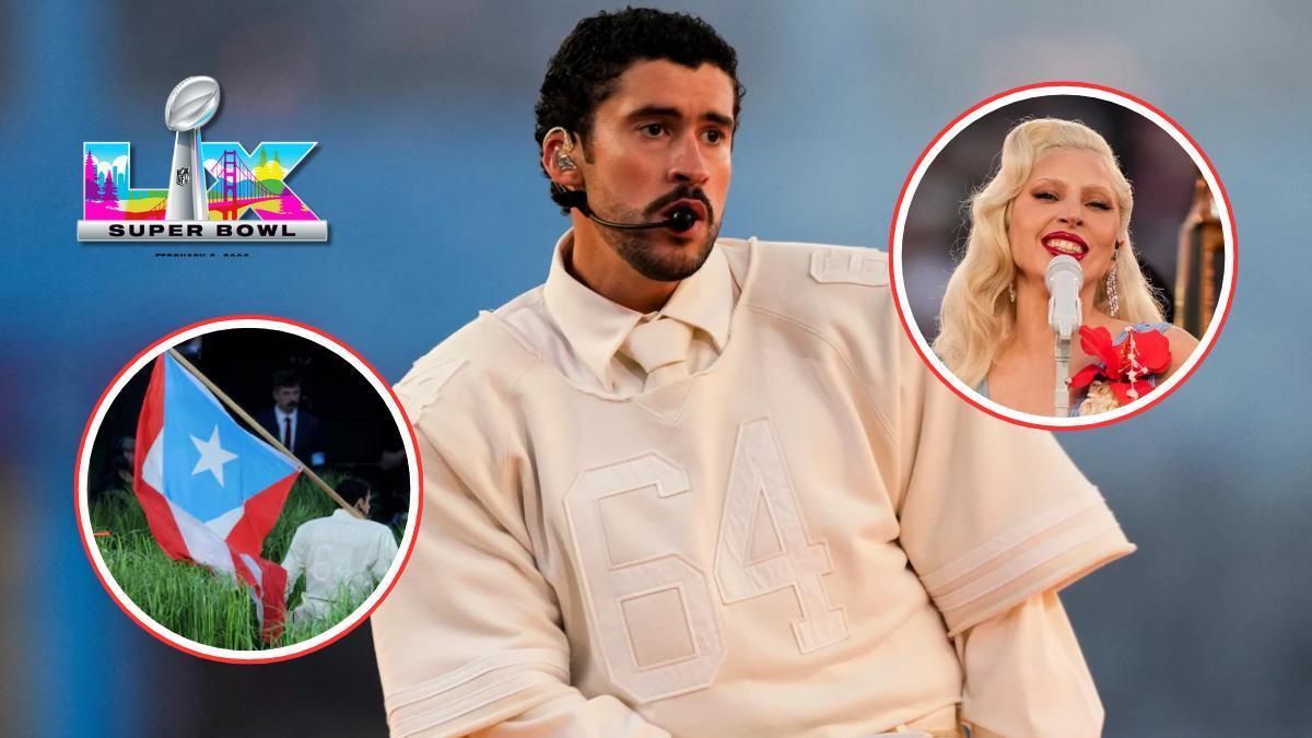 Bad Bunny reivindica a los latinos de América, más allá de Estados Unidos, en su actuación en el descanso de la Super Bowl 2026.