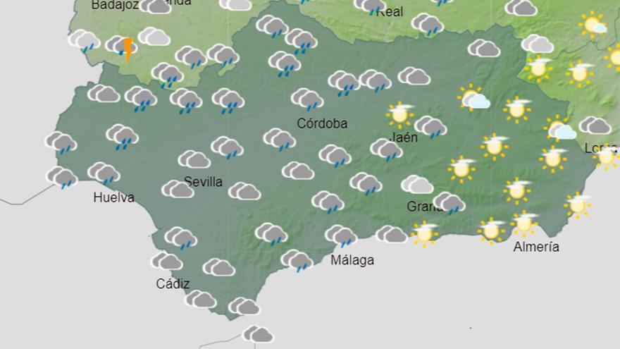 Lluvias este Jueves Santo en Andalucía: Aemet pone en alerta a siete provincias