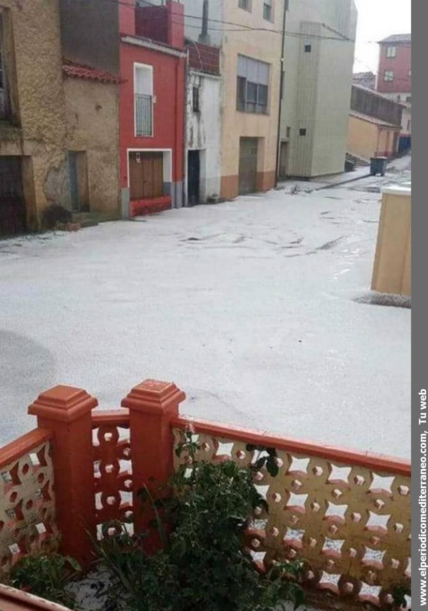 Espectacular tormenta de granizo en Vilafranca