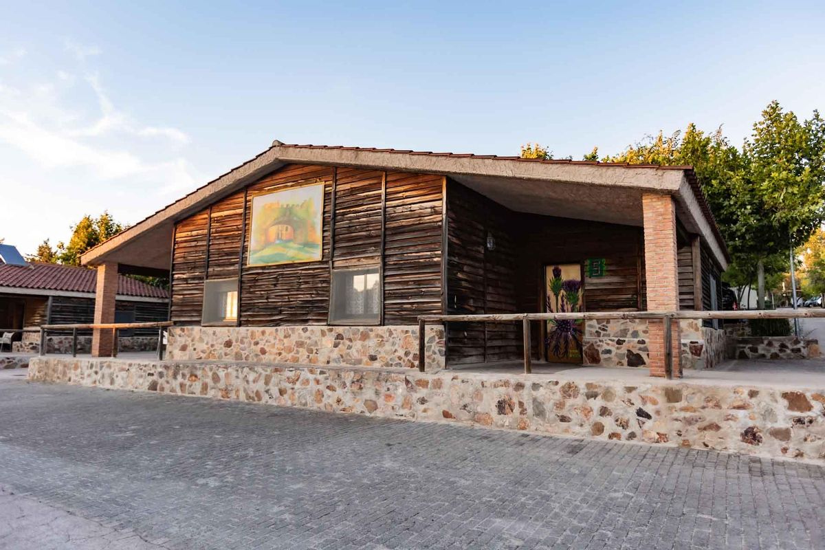 Bungalow del camping de Cáceres.