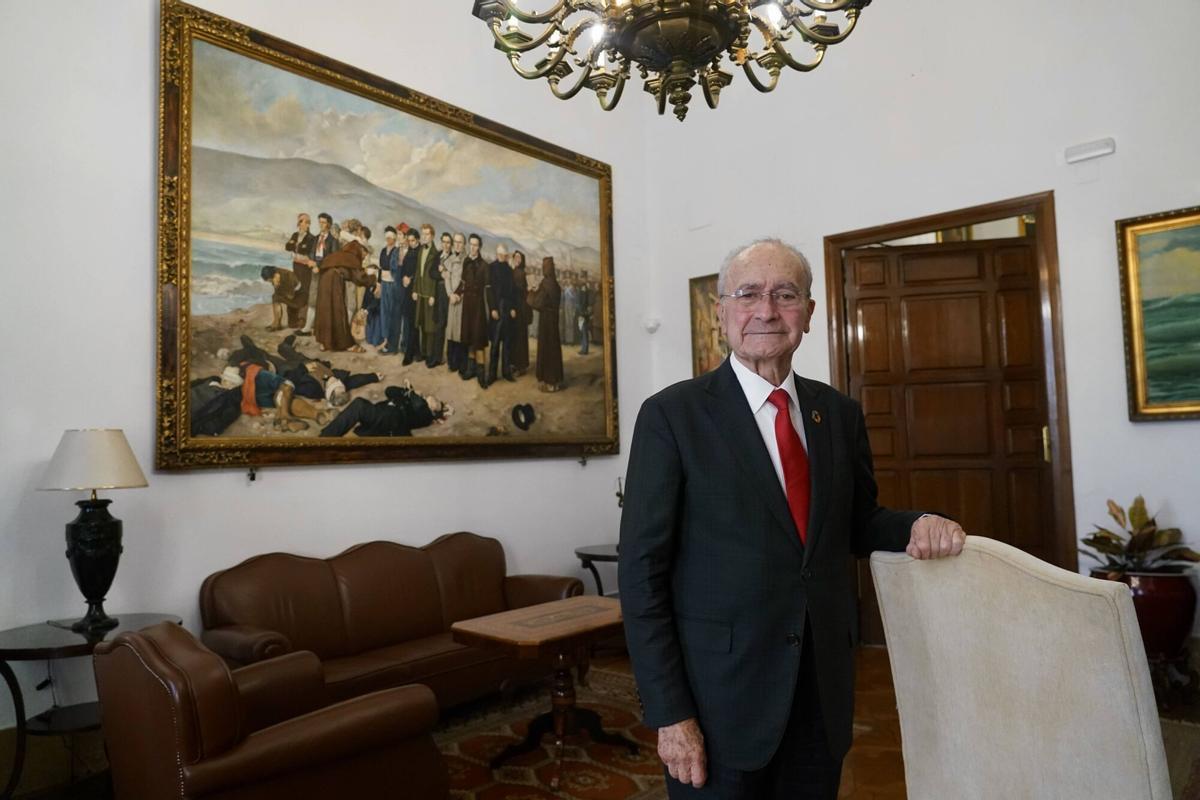 Francisco de la Torre, alcalde de Málaga, durante una entrevista el 16 de febrero de 2026