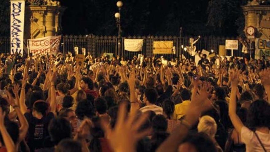 Plantados ante el Parlament