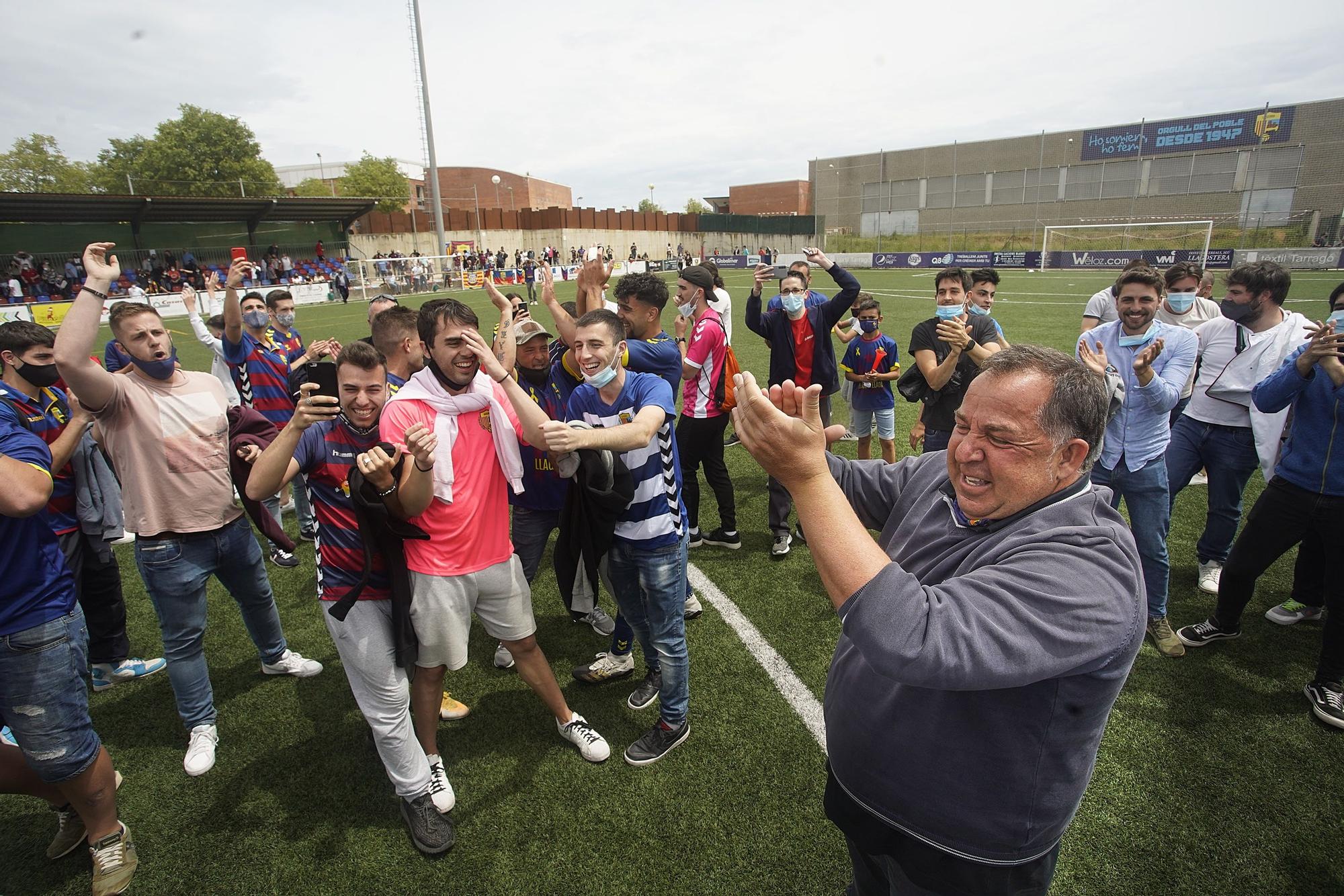 El Llagostera és de Primera RFEF (3-3)