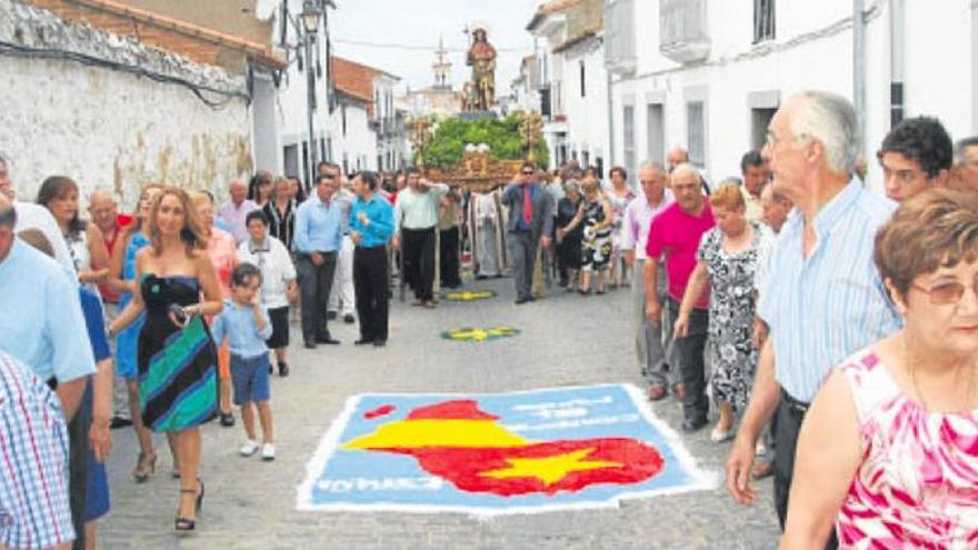 Alfombras de sal para San Roque