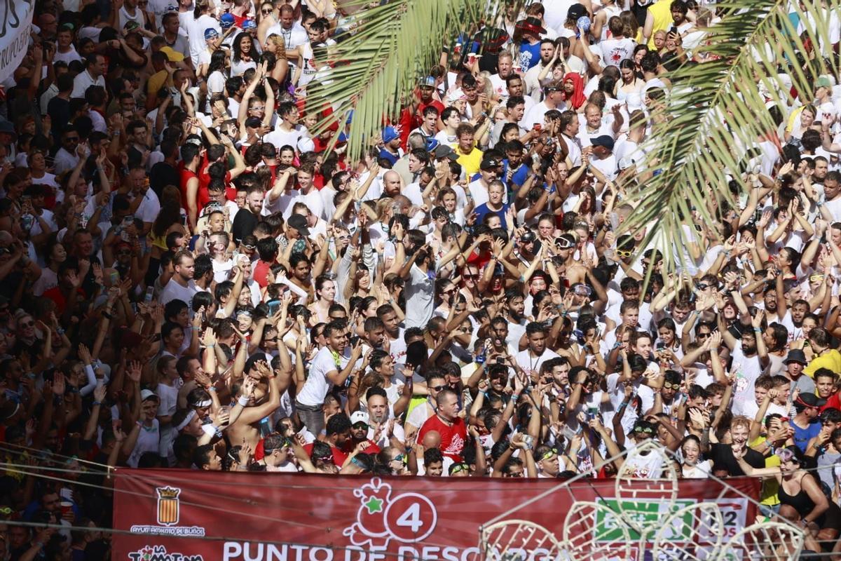 Vuelve la Tomatina de Buñol tras dos años de parón por la covid