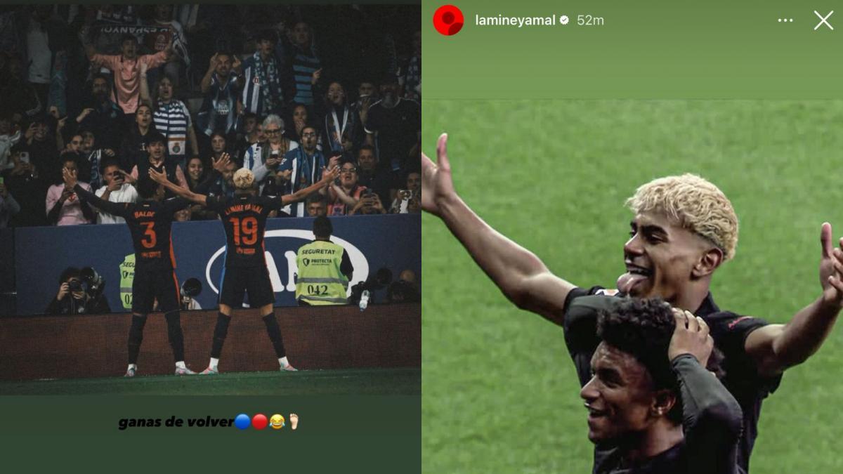 Las historias de Lamine Yamal en Instagram en la previa del derbi