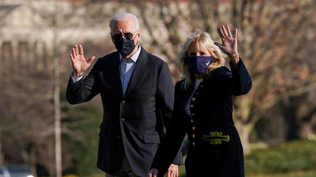 El presidente estadounidense, Joe Biden, y la primera dama Jill Biden.