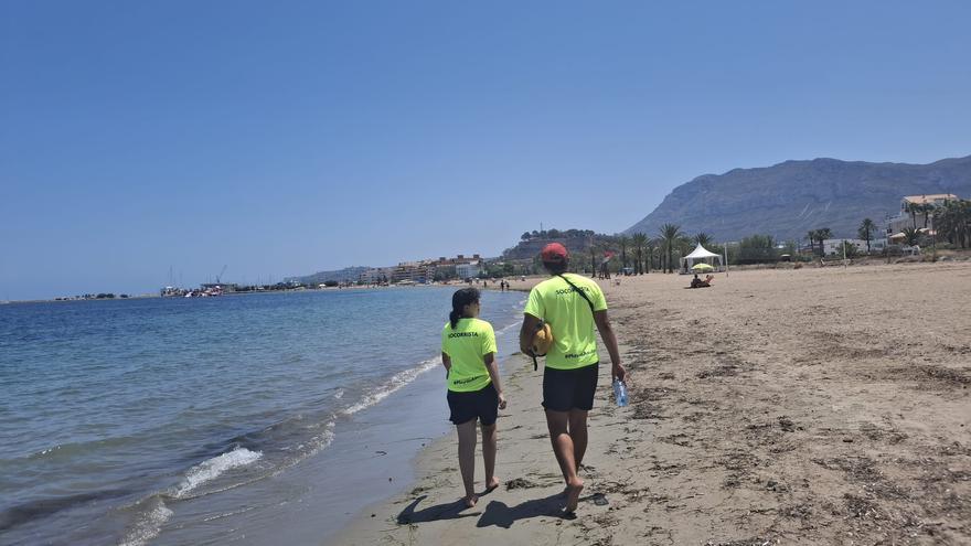 Playas accesibles en Dénia: la temporada termina con 829 asistencias de baño adaptado