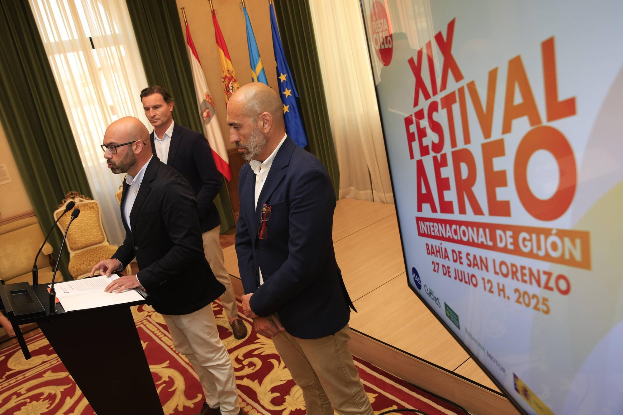 La presentación del Festival Aéreo de Gijón, en imágenes
