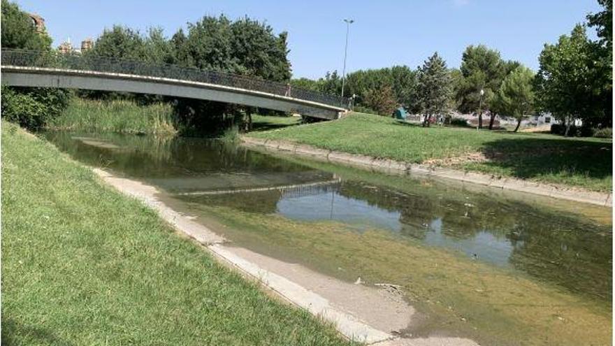 El cauce del Albarregas a su paso por Mérida