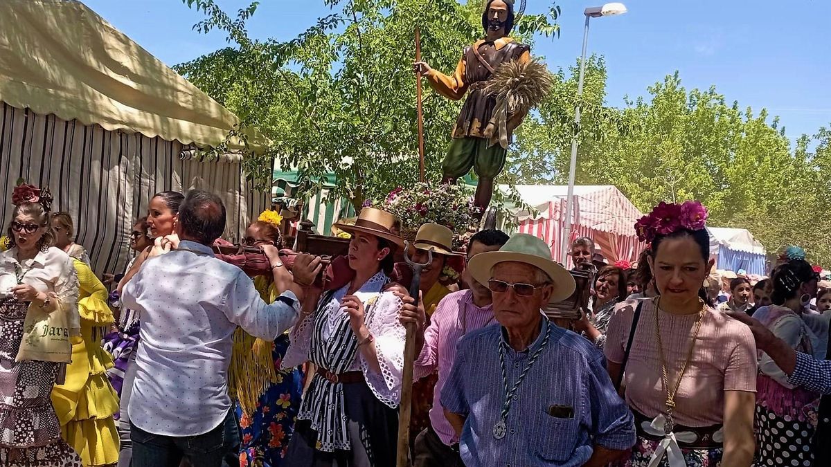 Procesión de San Isidro por las calles de la pradera de Culebrín