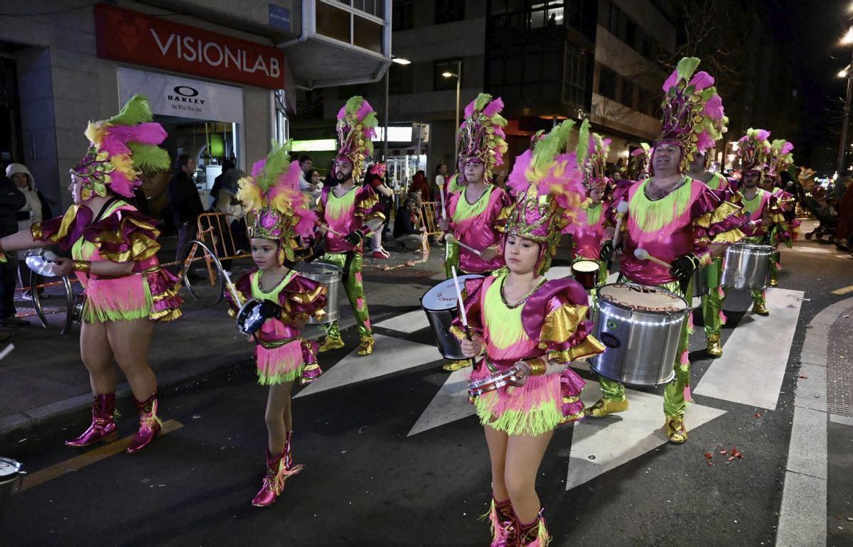 Una comparsa en el desfile del pasado año.
