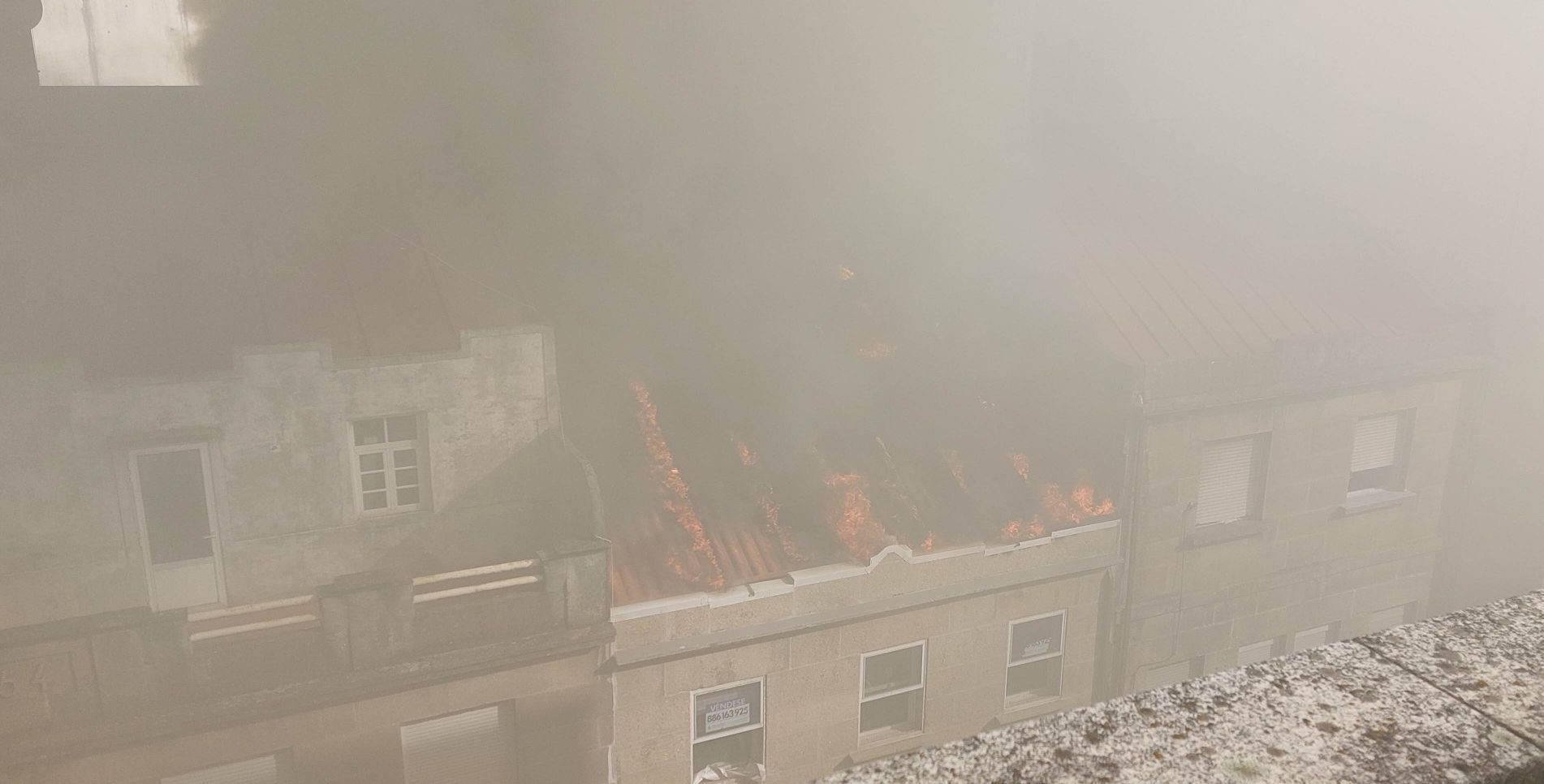 Así fue el incendio que calcinó una vivienda en Sanjurjo Badía