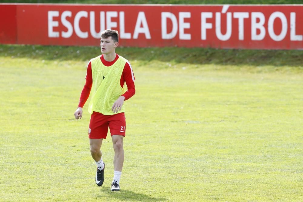 Entrenamiento del Sporting